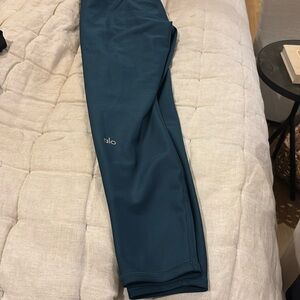 Alo 7/8 high waist air lift leggings- greenish-teal